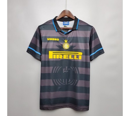 Inter Milan 97/98 Away Black Soccer Jersey